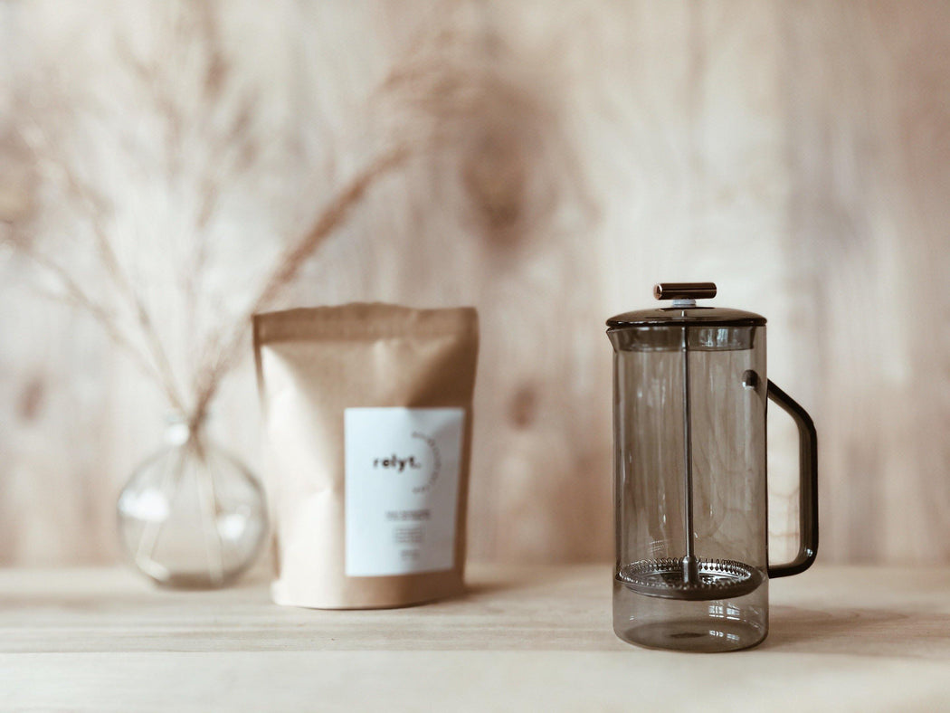 YIELD - Gray Glass French Press - RELYT